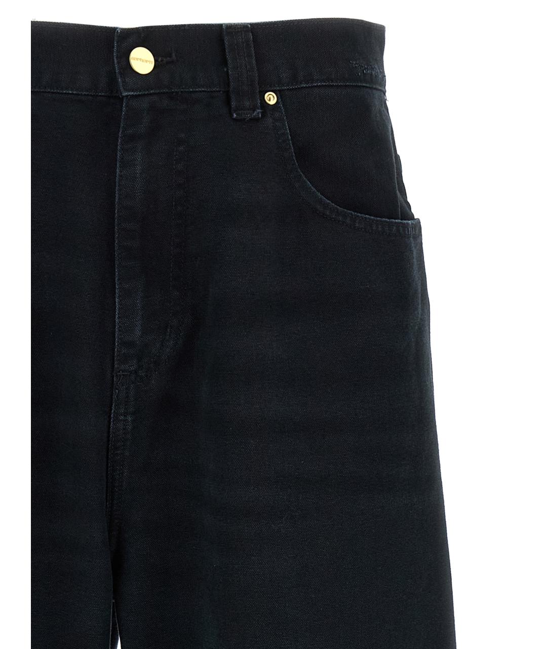 CARHARTT WIP Черные хлопковые прямые джинсы, фото 3