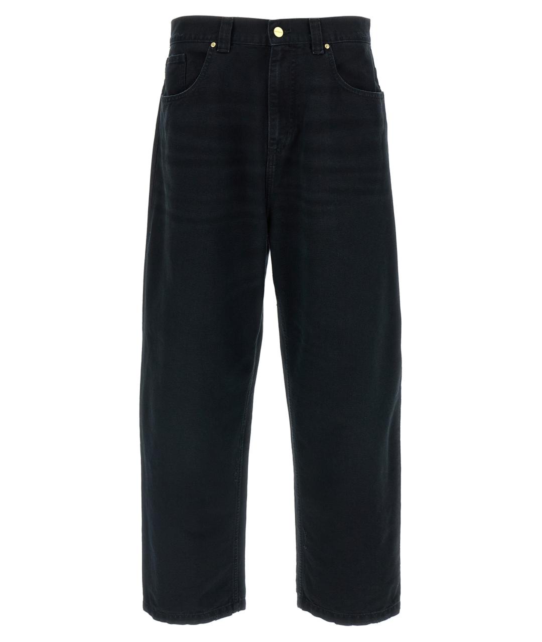 CARHARTT WIP Черные хлопковые прямые джинсы, фото 1