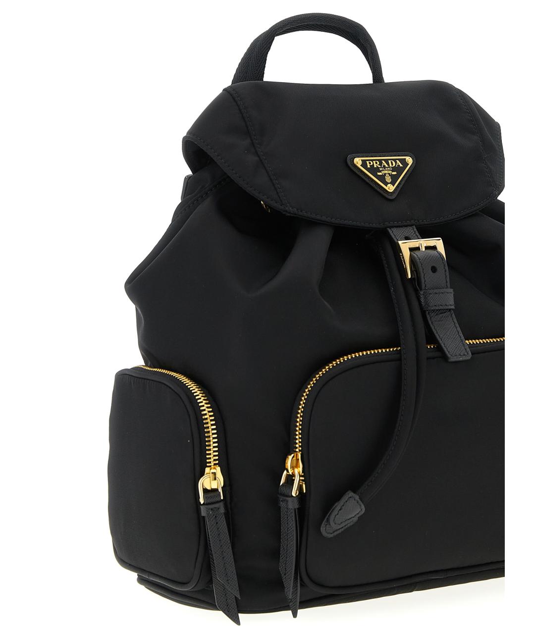 PRADA Черный синтетический рюкзак, фото 3