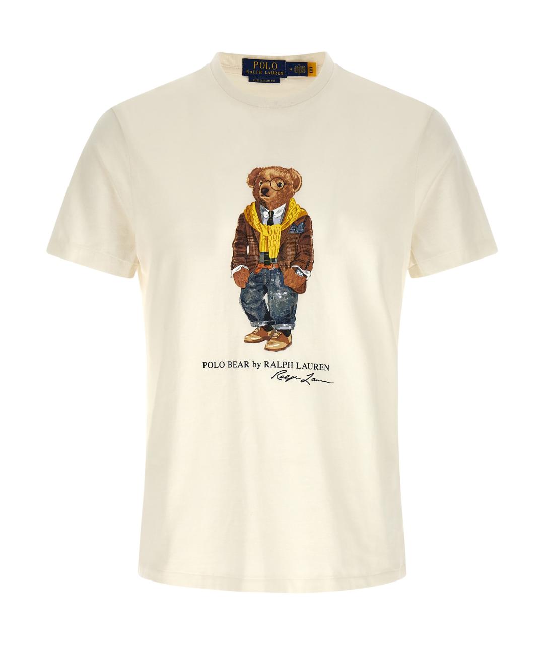 POLO RALPH LAUREN Белая хлопковая футболка, фото 1