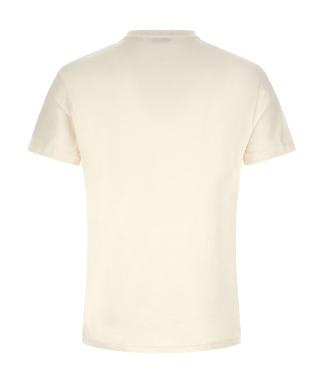 POLO RALPH LAUREN Белая хлопковая футболка, фото 2