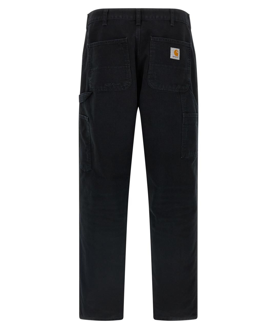 CARHARTT WIP Черные хлопковые прямые джинсы, фото 2
