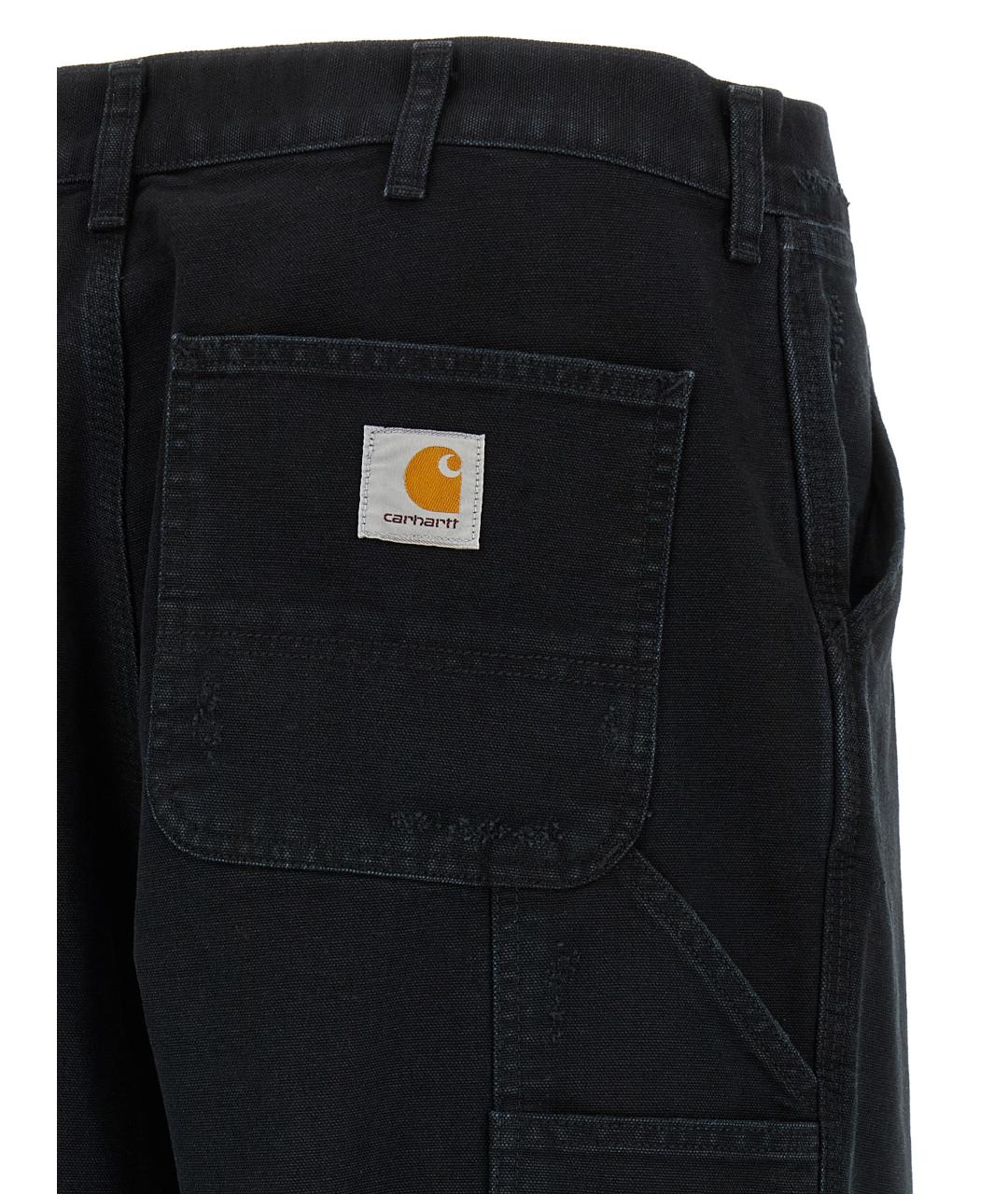 CARHARTT WIP Черные хлопковые прямые джинсы, фото 4