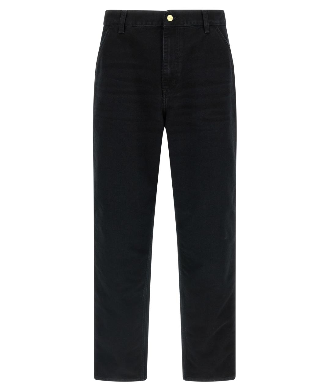 CARHARTT WIP Черные хлопковые прямые джинсы, фото 1