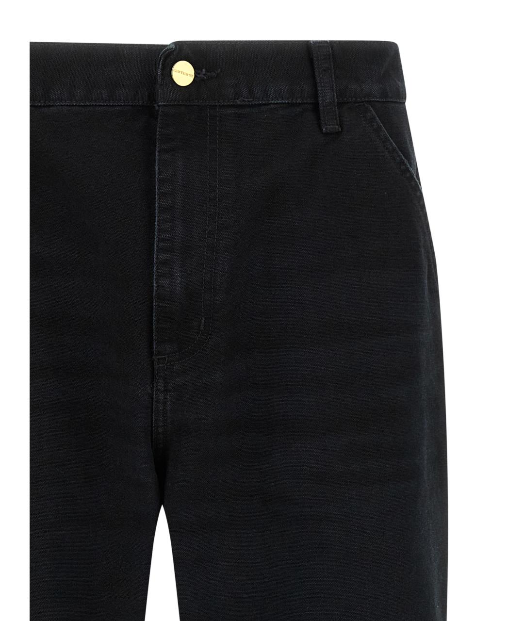 CARHARTT WIP Черные хлопковые прямые джинсы, фото 3