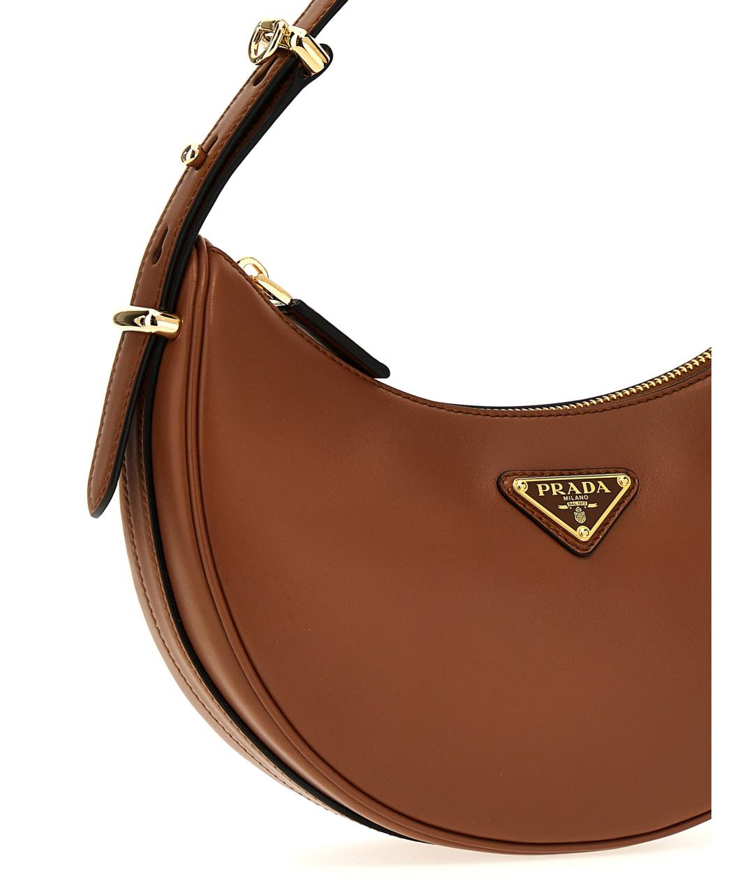 PRADA Коричневая кожаная сумка через плечо, фото 3
