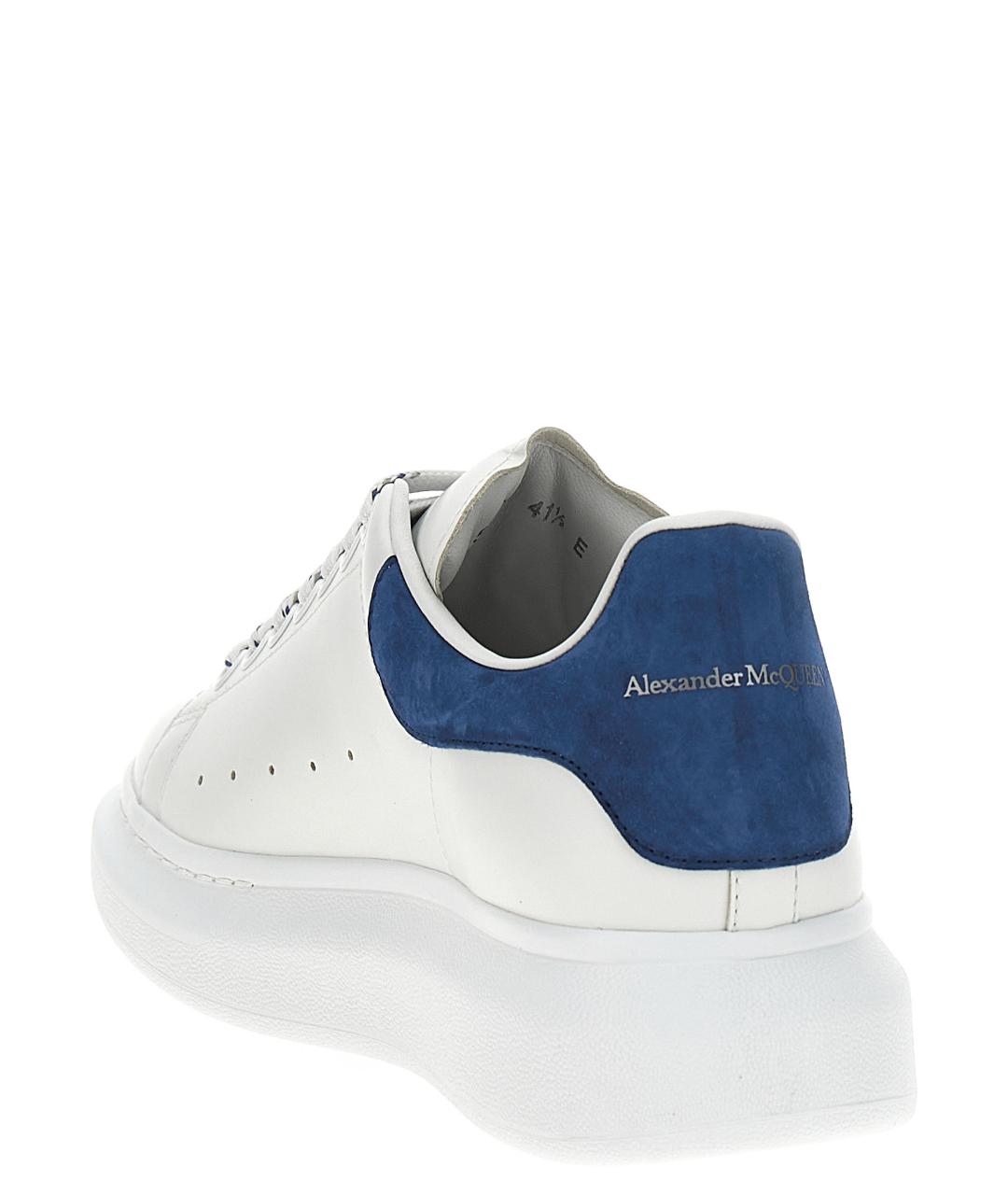 ALEXANDER MCQUEEN Белые кожаные низкие кроссовки / кеды, фото 3