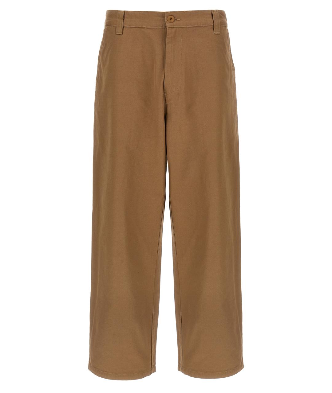 CARHARTT WIP Бежевые хлопковые повседневные брюки, фото 1