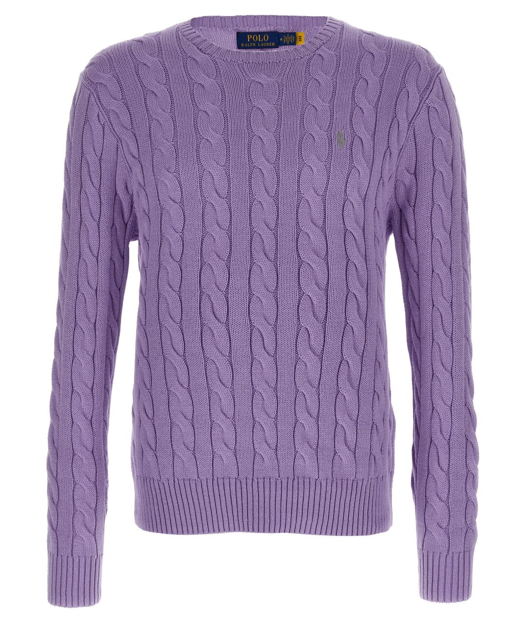 POLO RALPH LAUREN Фиолетовый хлопковый джемпер / свитер, фото 1