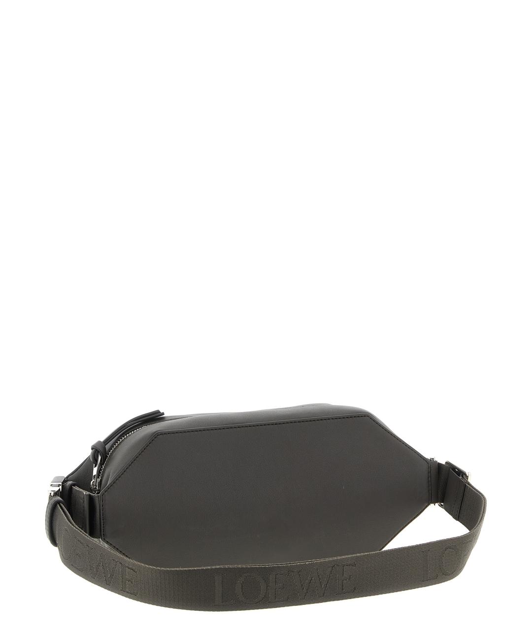 LOEWE Серая кожаная сумка на плечо, фото 3