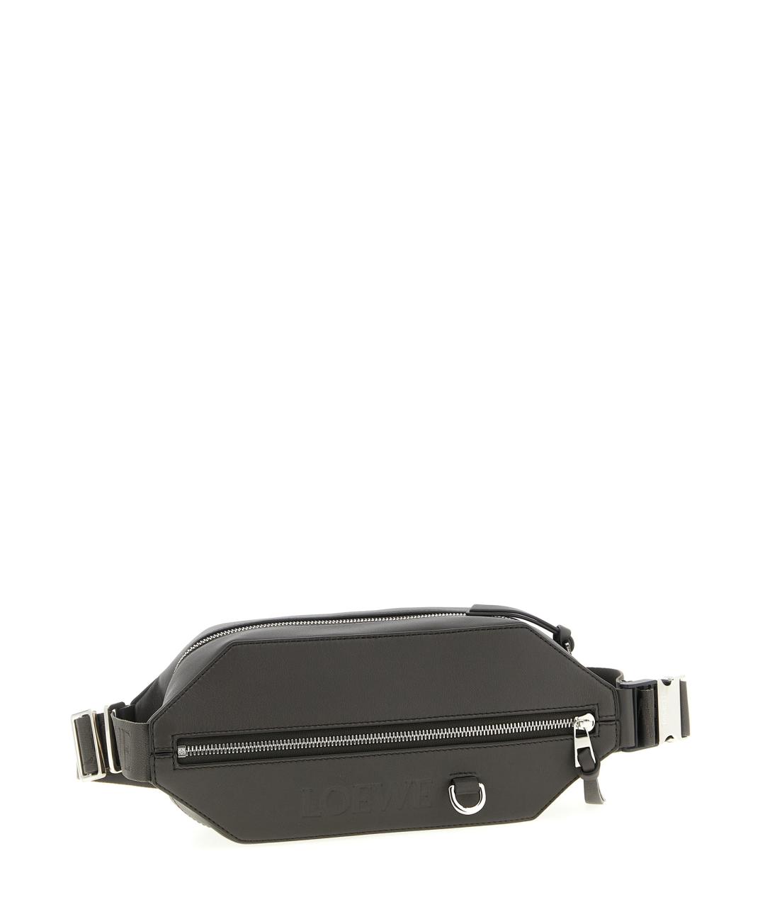 LOEWE Серая кожаная сумка на плечо, фото 1