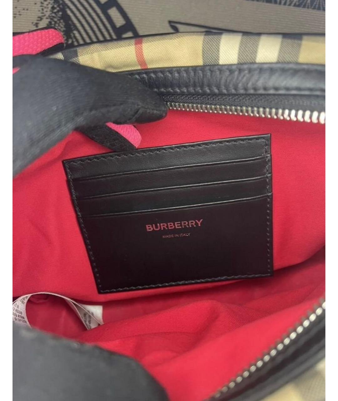 BURBERRY Бежевая тканевая сумка на плечо, фото 4