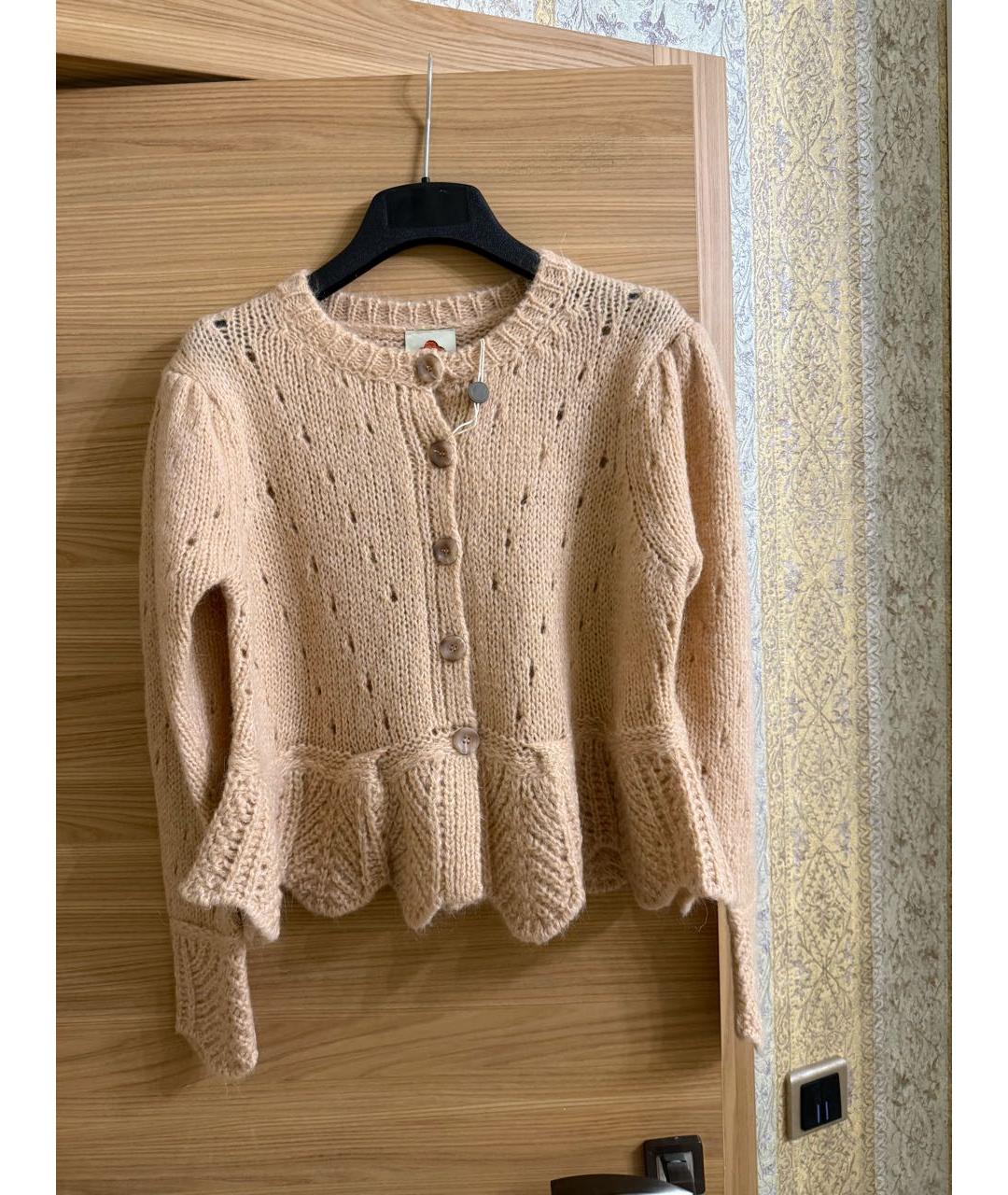 FARM RIO Бежевый шерстяной кардиган, фото 6