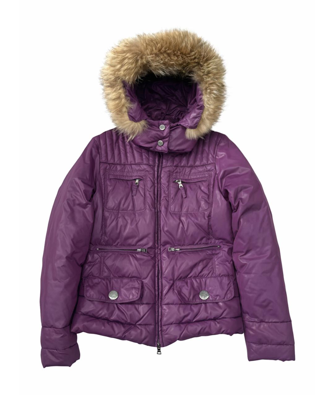 PRADA Фиолетовый полиамидовый пуховик, фото 1