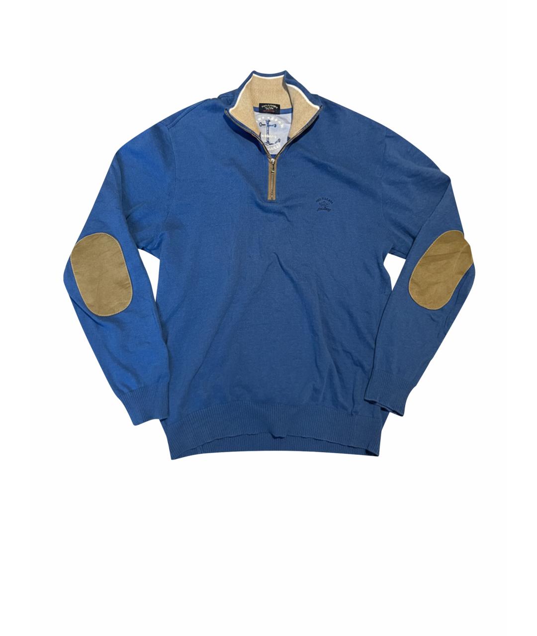 PAUL & SHARK Синий хлопковый джемпер / свитер, фото 1