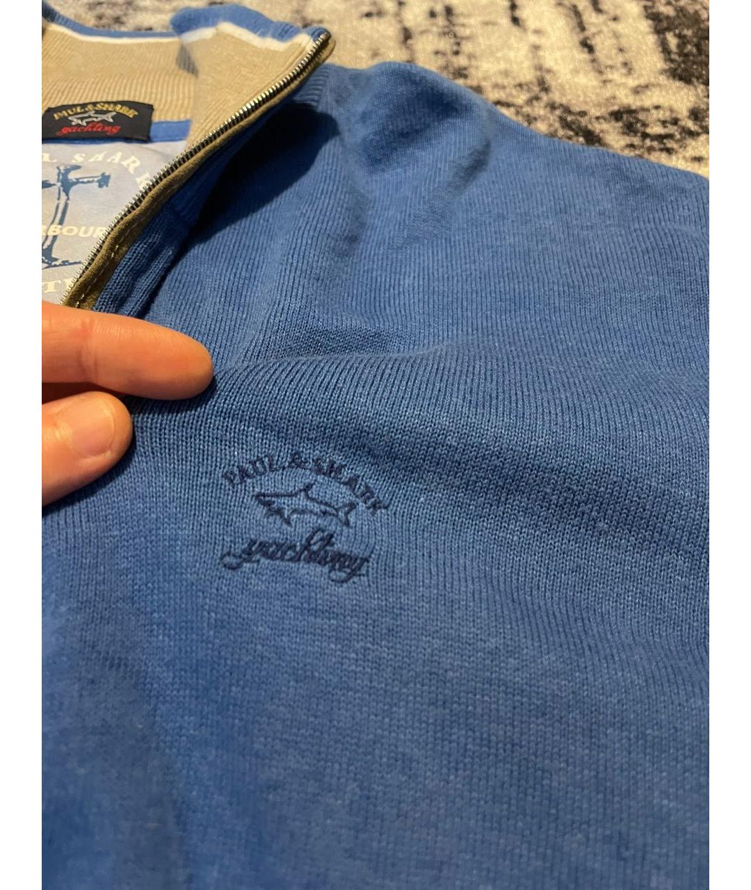 PAUL & SHARK Синий хлопковый джемпер / свитер, фото 3