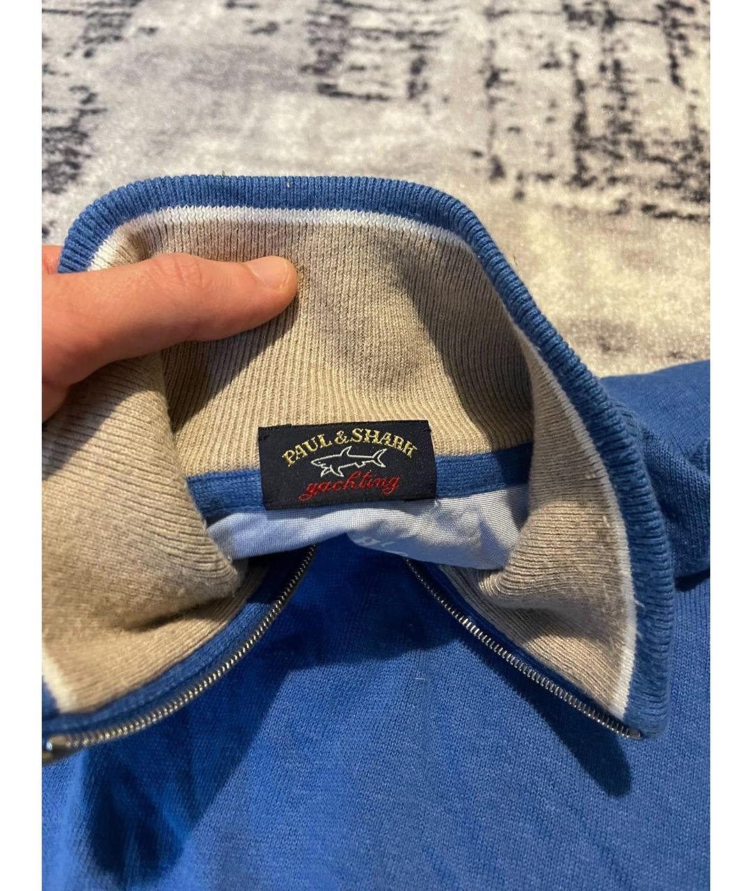 PAUL & SHARK Синий хлопковый джемпер / свитер, фото 6