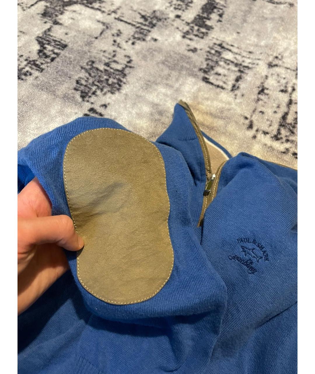 PAUL & SHARK Синий хлопковый джемпер / свитер, фото 4