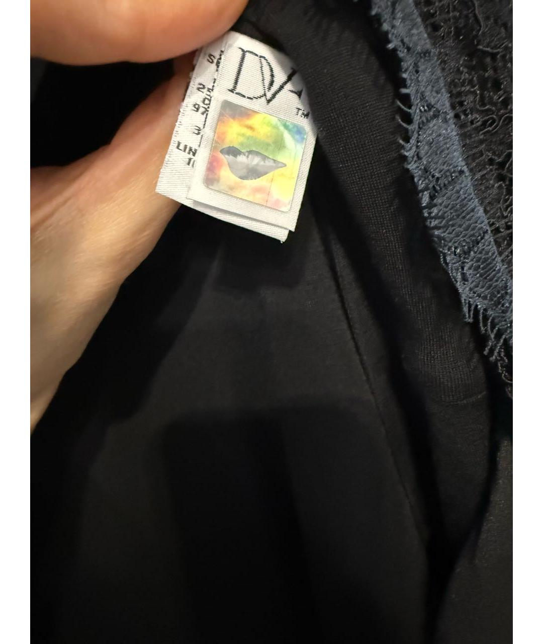 DIANE VON FURSTENBERG Черное коктейльное платье, фото 7