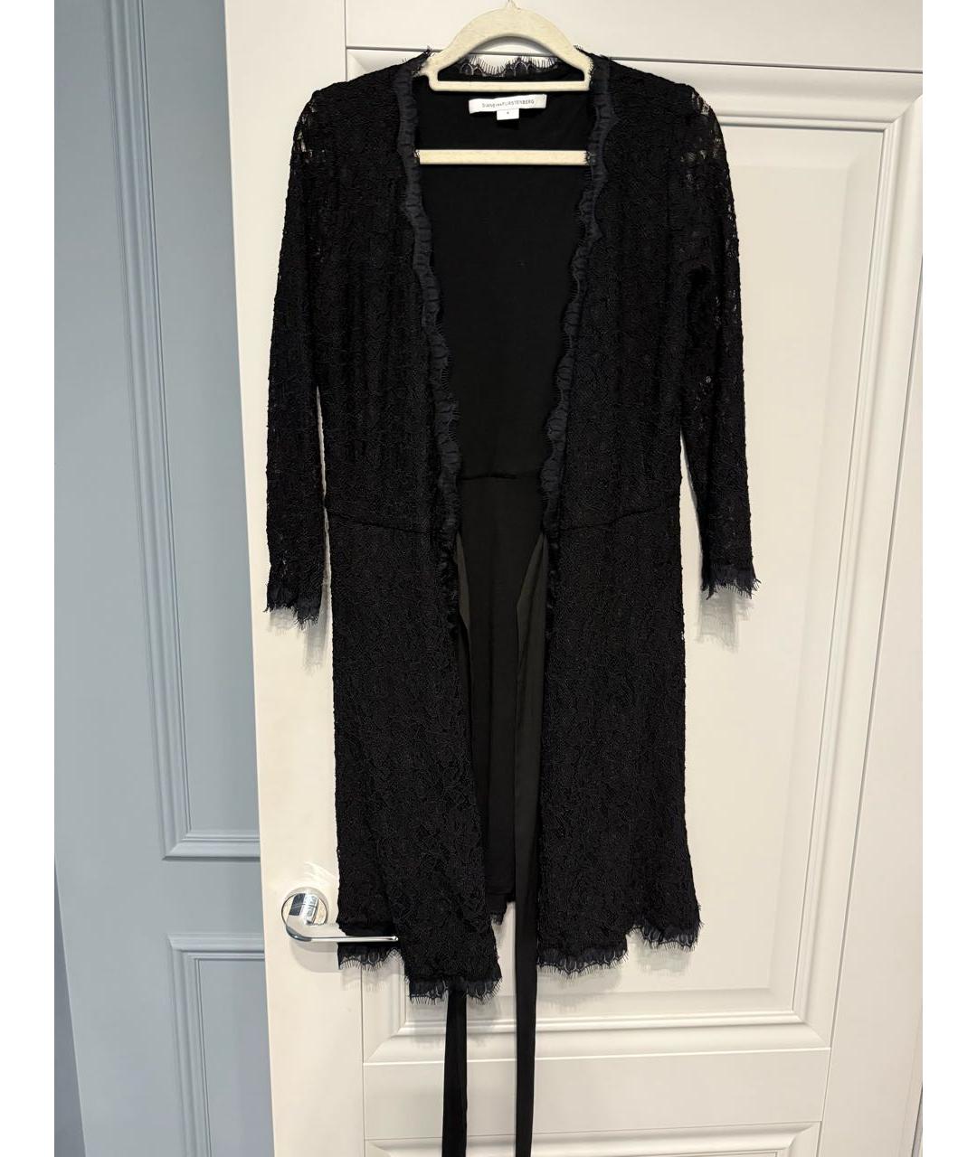 DIANE VON FURSTENBERG Черное коктейльное платье, фото 6