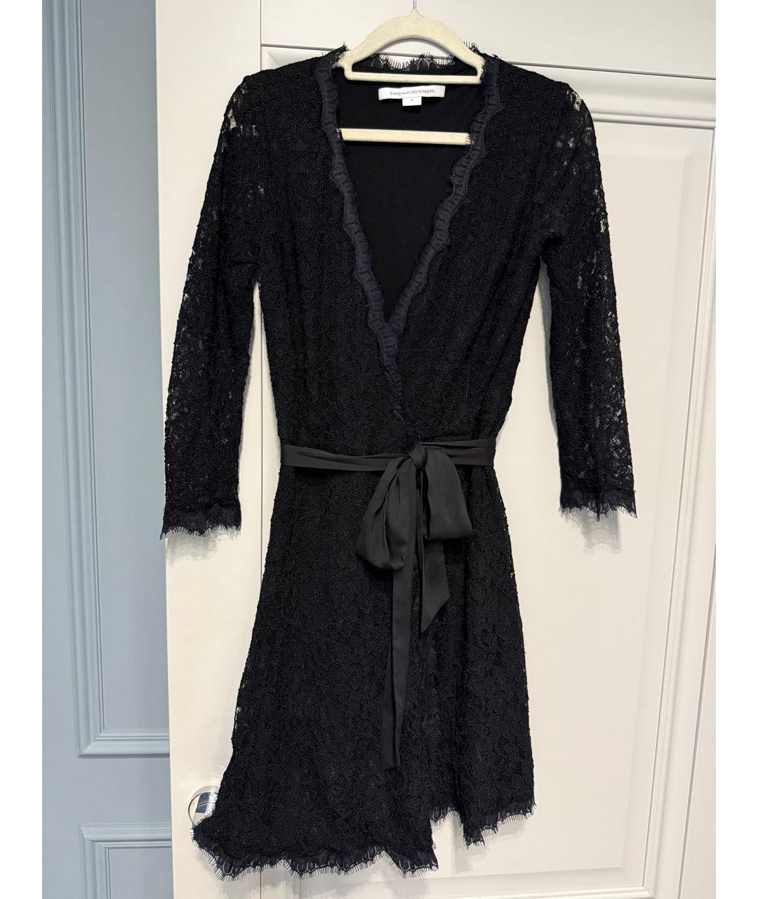 DIANE VON FURSTENBERG Черное коктейльное платье, фото 9