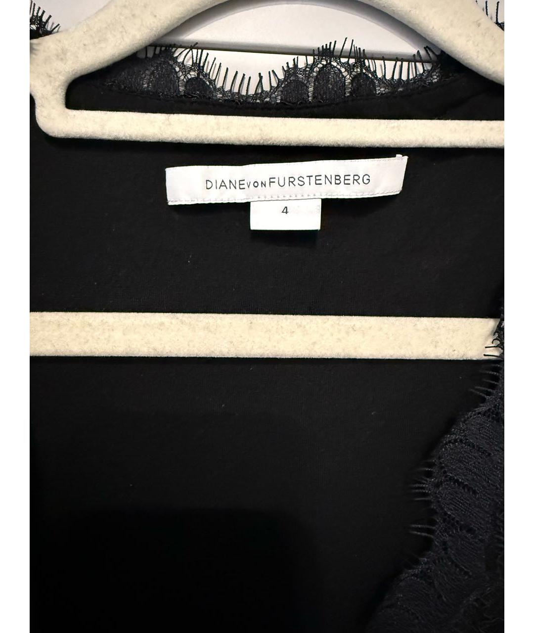DIANE VON FURSTENBERG Черное коктейльное платье, фото 3