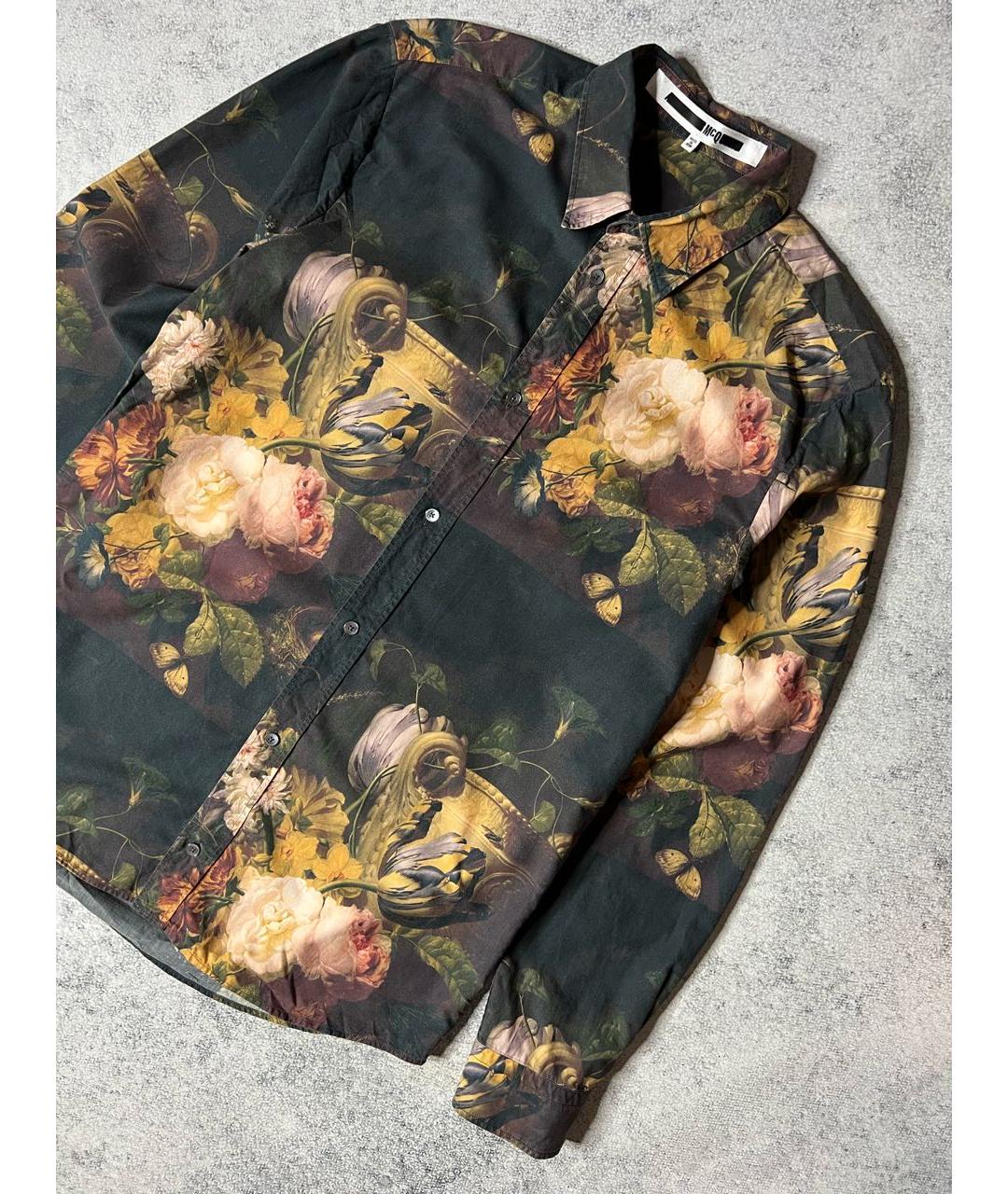 MCQ ALEXANDER MCQUEEN Мульти хлопко-лиоцелловая кэжуал рубашка, фото 5