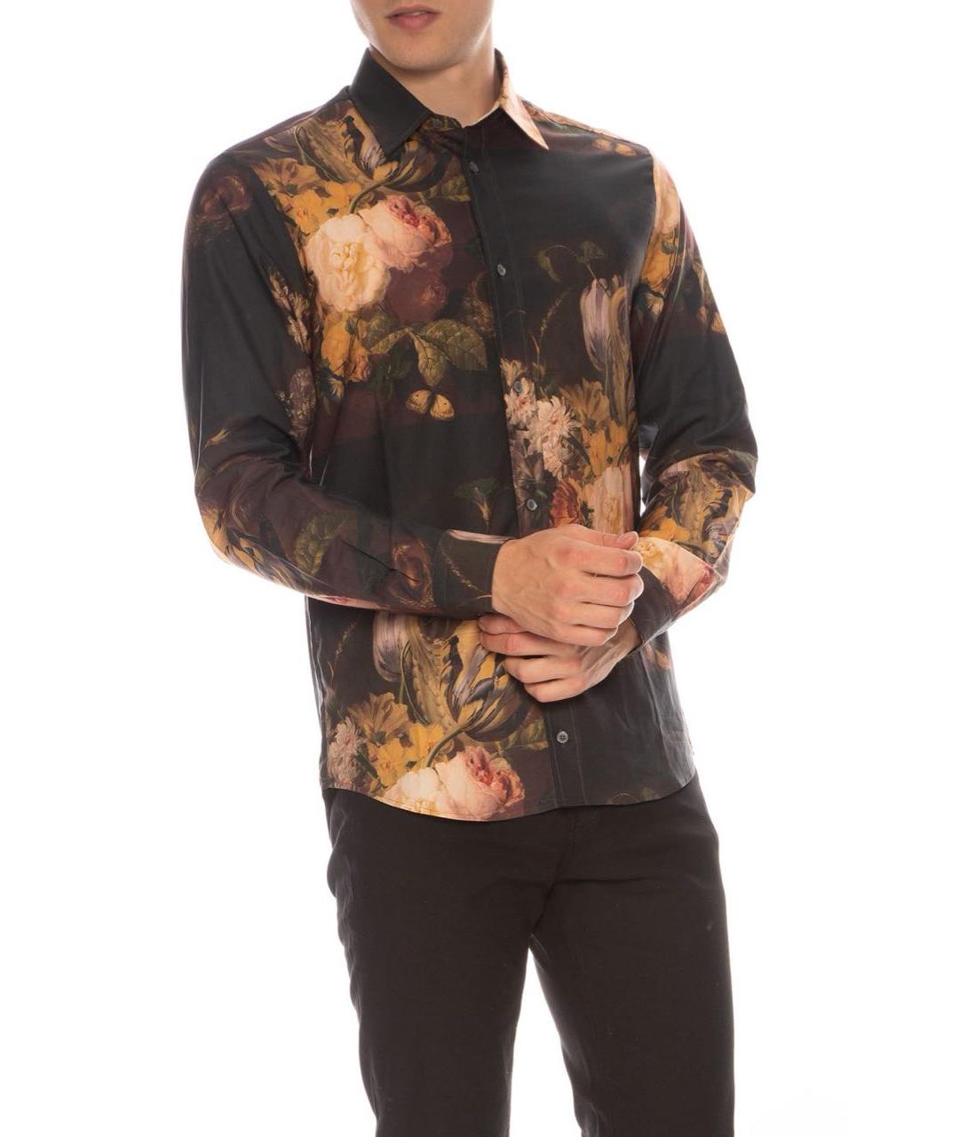 MCQ ALEXANDER MCQUEEN Мульти хлопко-лиоцелловая кэжуал рубашка, фото 3