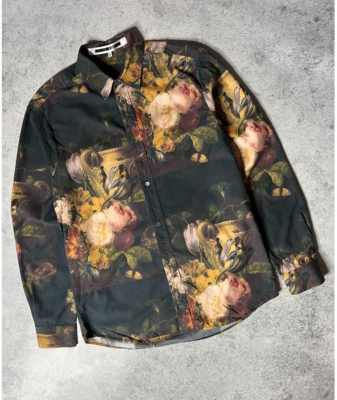 MCQ ALEXANDER MCQUEEN Мульти хлопко-лиоцелловая кэжуал рубашка, фото 9