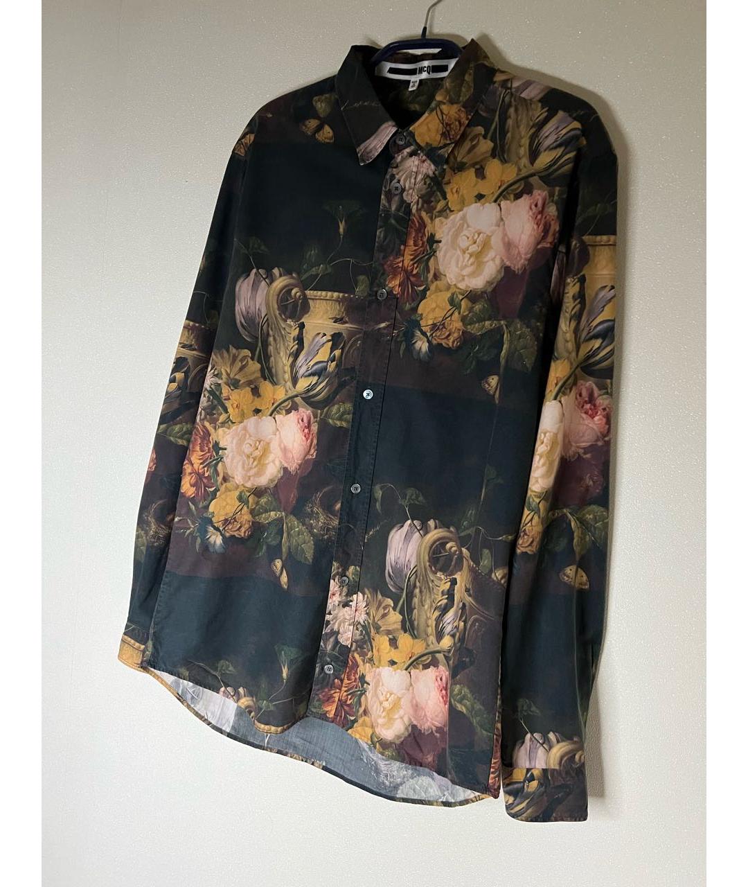 MCQ ALEXANDER MCQUEEN Мульти хлопко-лиоцелловая кэжуал рубашка, фото 7