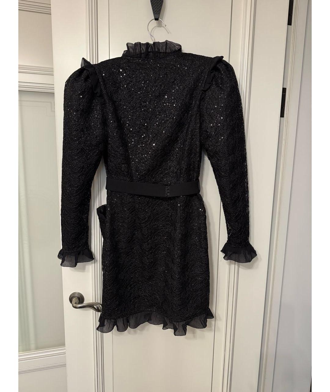 ULYANA SERGEENKO Черное кружевное вечернее платье, фото 2