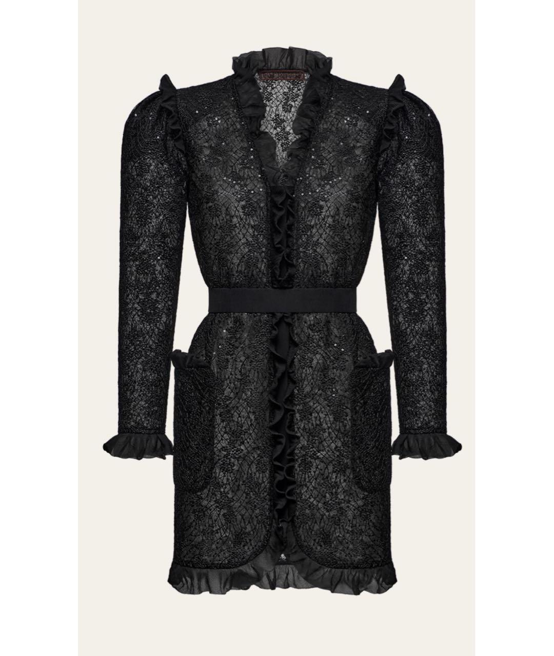 ULYANA SERGEENKO Черное кружевное вечернее платье, фото 6