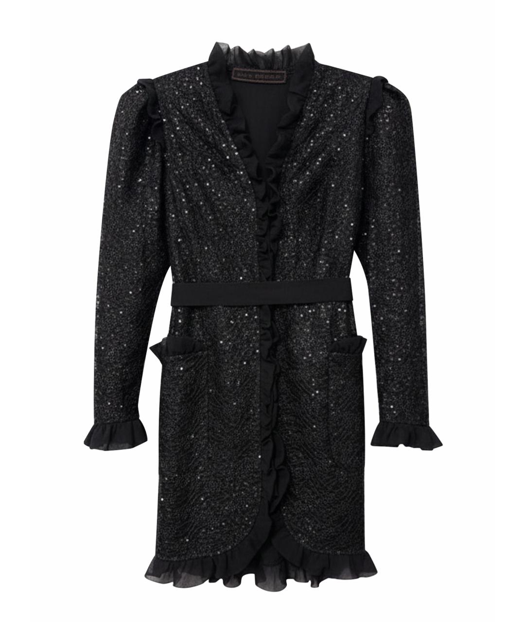 ULYANA SERGEENKO Черное кружевное вечернее платье, фото 1