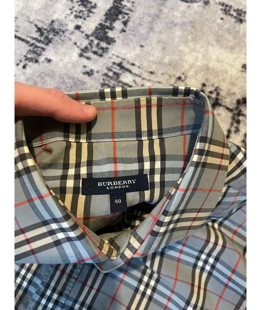 BURBERRY Мульти хлопковая классическая рубашка, фото 4