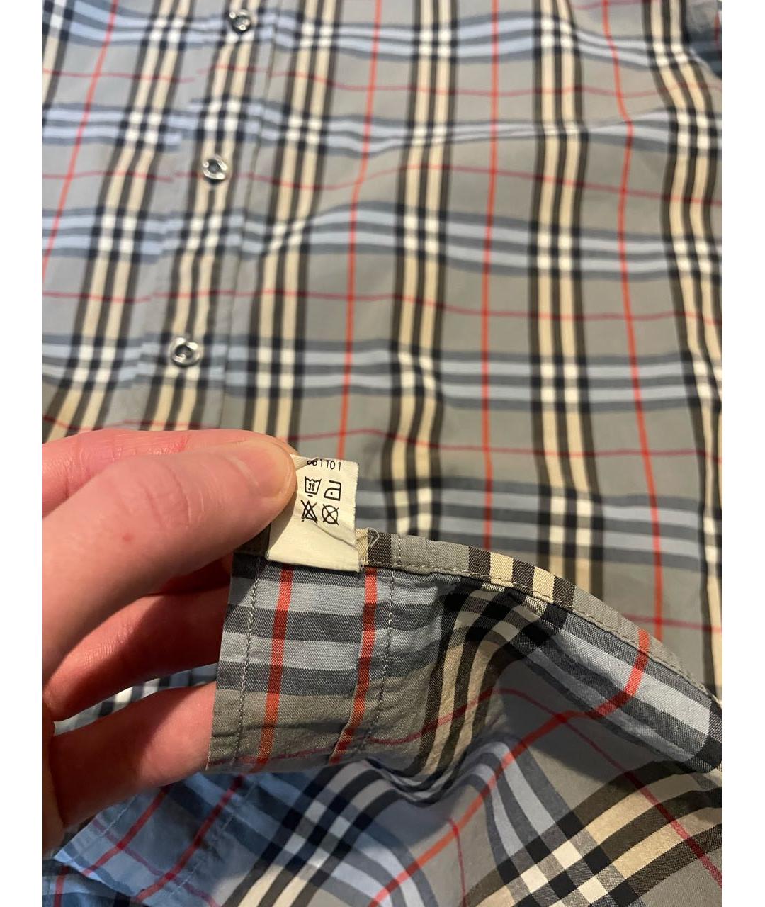 BURBERRY Мульти хлопковая классическая рубашка, фото 6