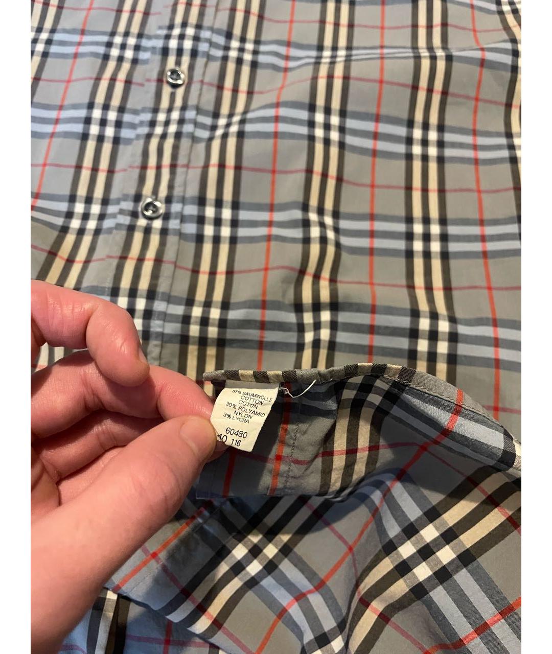 BURBERRY Мульти хлопковая классическая рубашка, фото 5