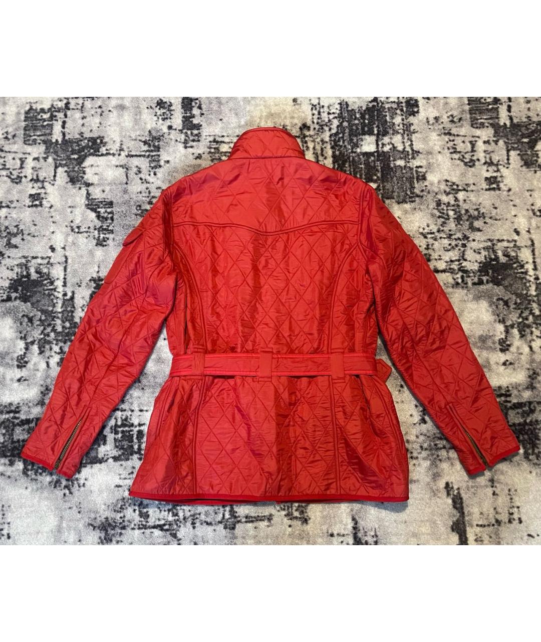 BARBOUR Красная хлопковая куртка, фото 2