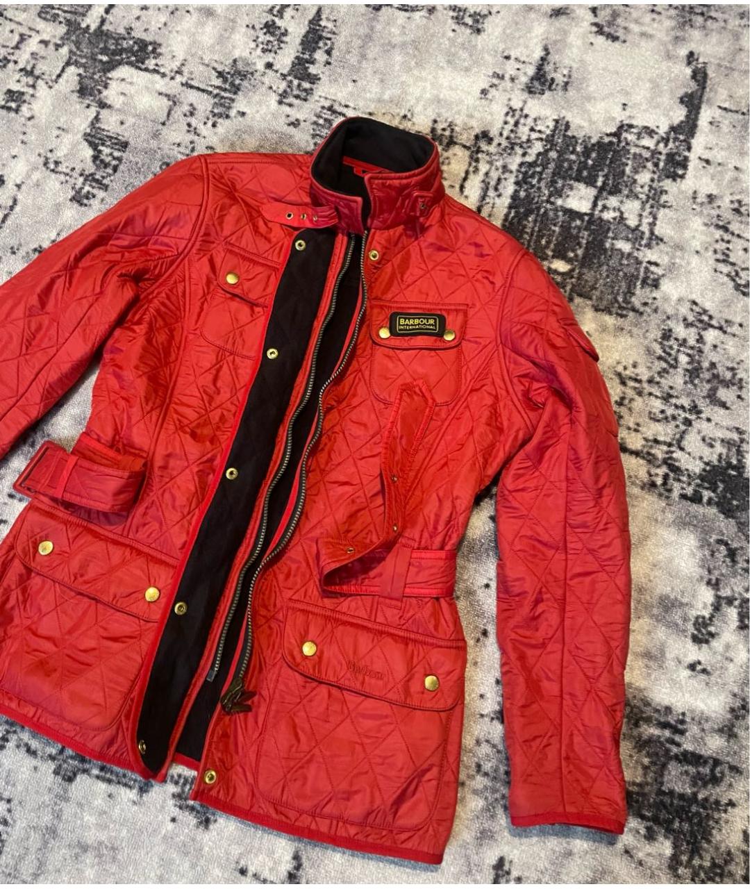 BARBOUR Красная хлопковая куртка, фото 3