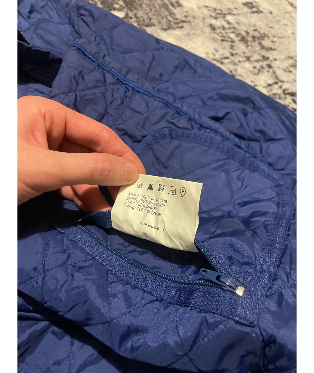 BARBOUR Темно-синяя хлопковая куртка, фото 7