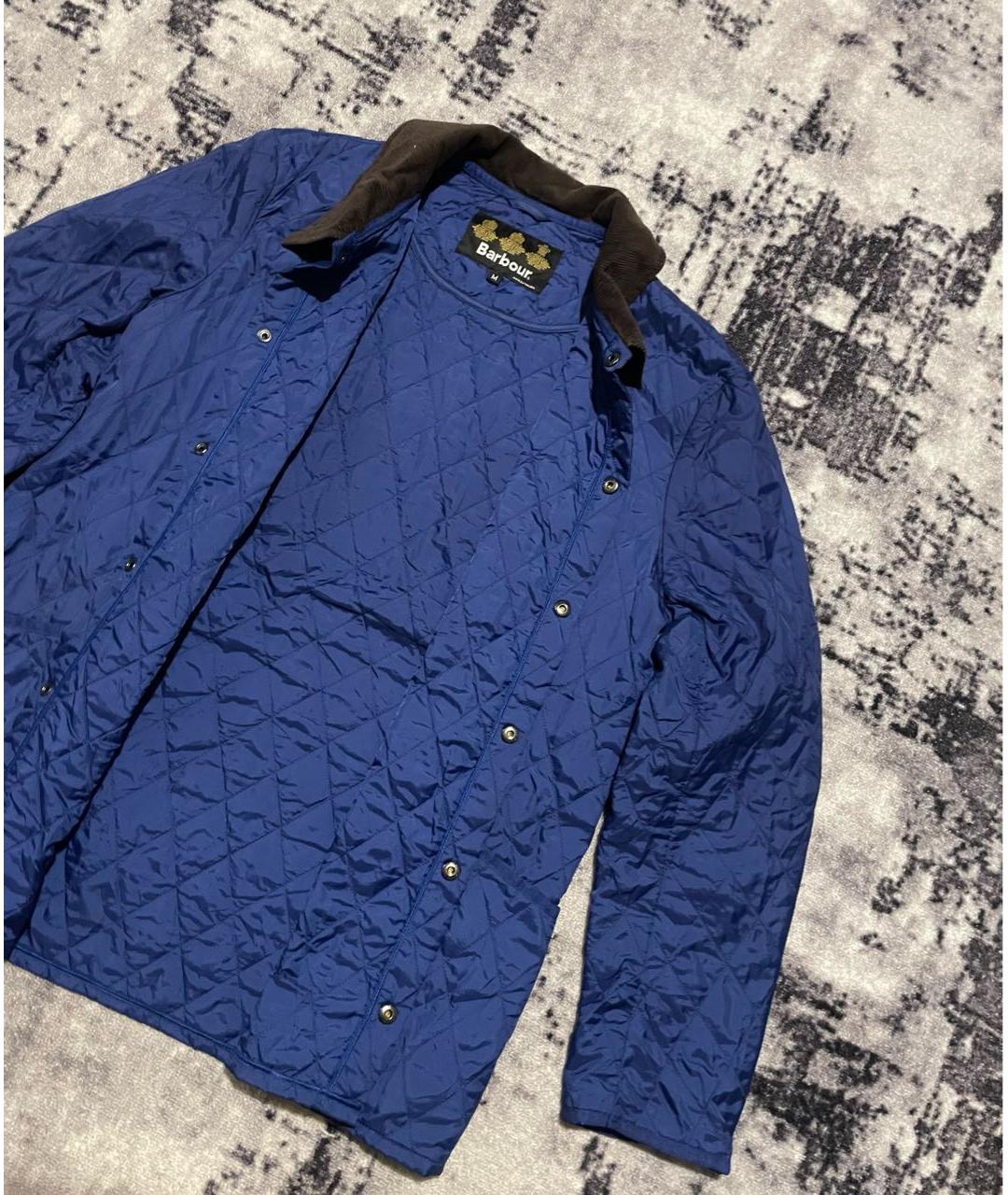 BARBOUR Темно-синяя хлопковая куртка, фото 3