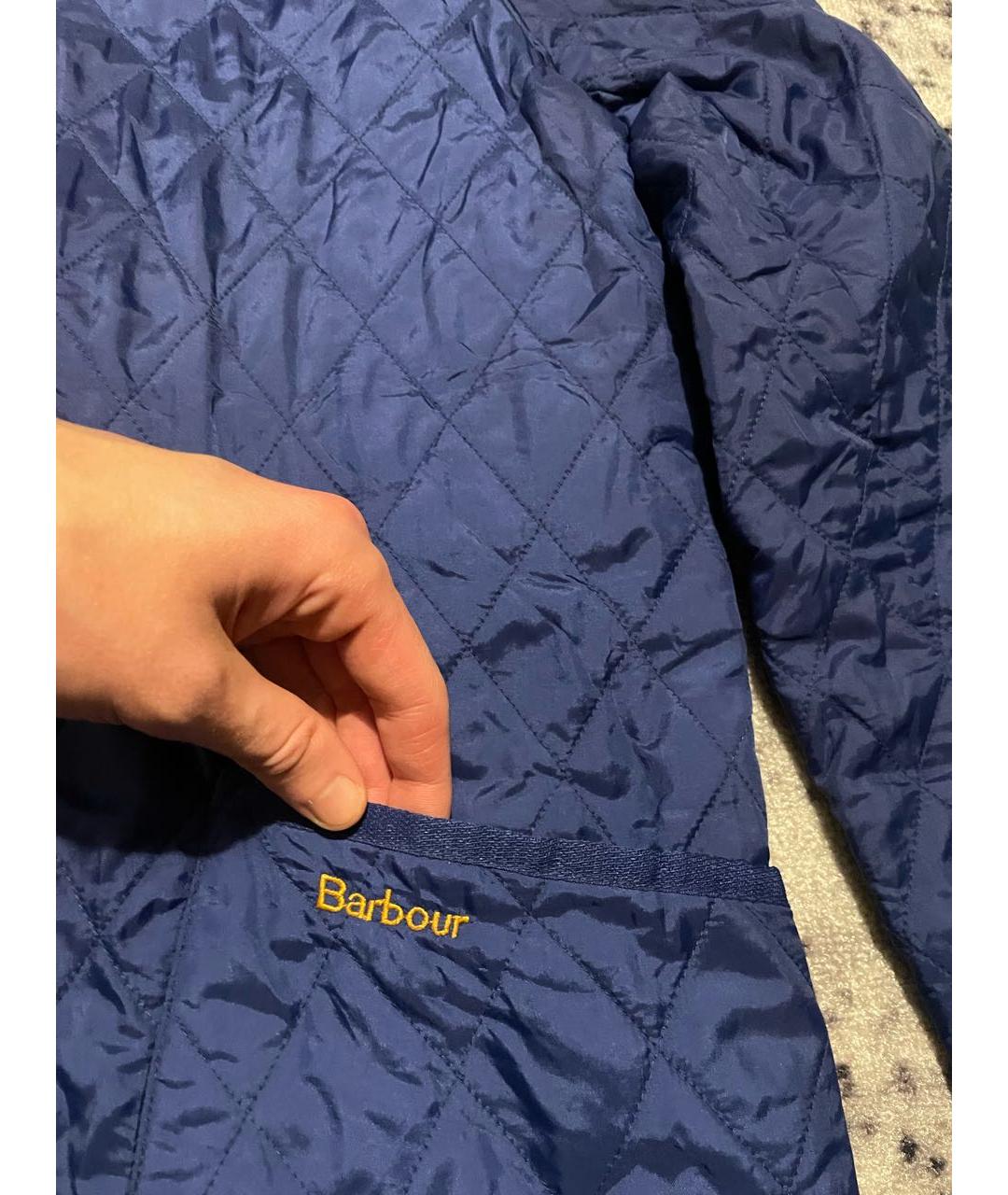 BARBOUR Темно-синяя хлопковая куртка, фото 4