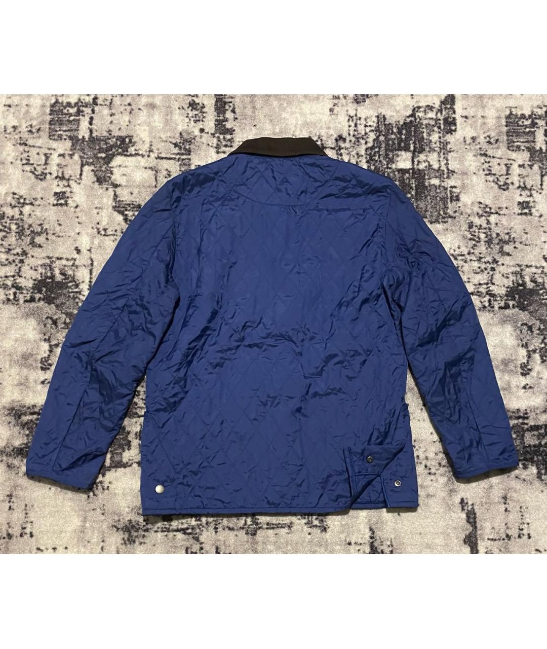 BARBOUR Темно-синяя хлопковая куртка, фото 2