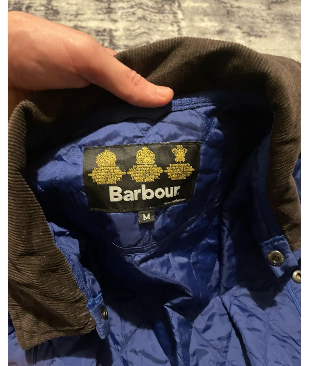 BARBOUR Темно-синяя хлопковая куртка, фото 5