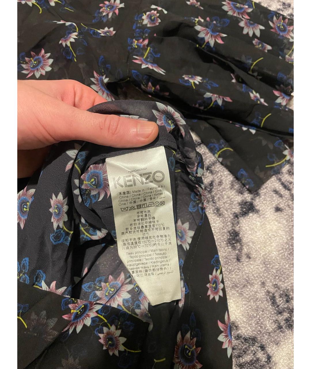 KENZO Мульти полиэстеровая блузы, фото 4