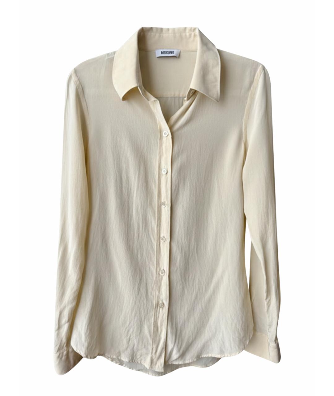 MOSCHINO Желтая шелковая рубашка, фото 1