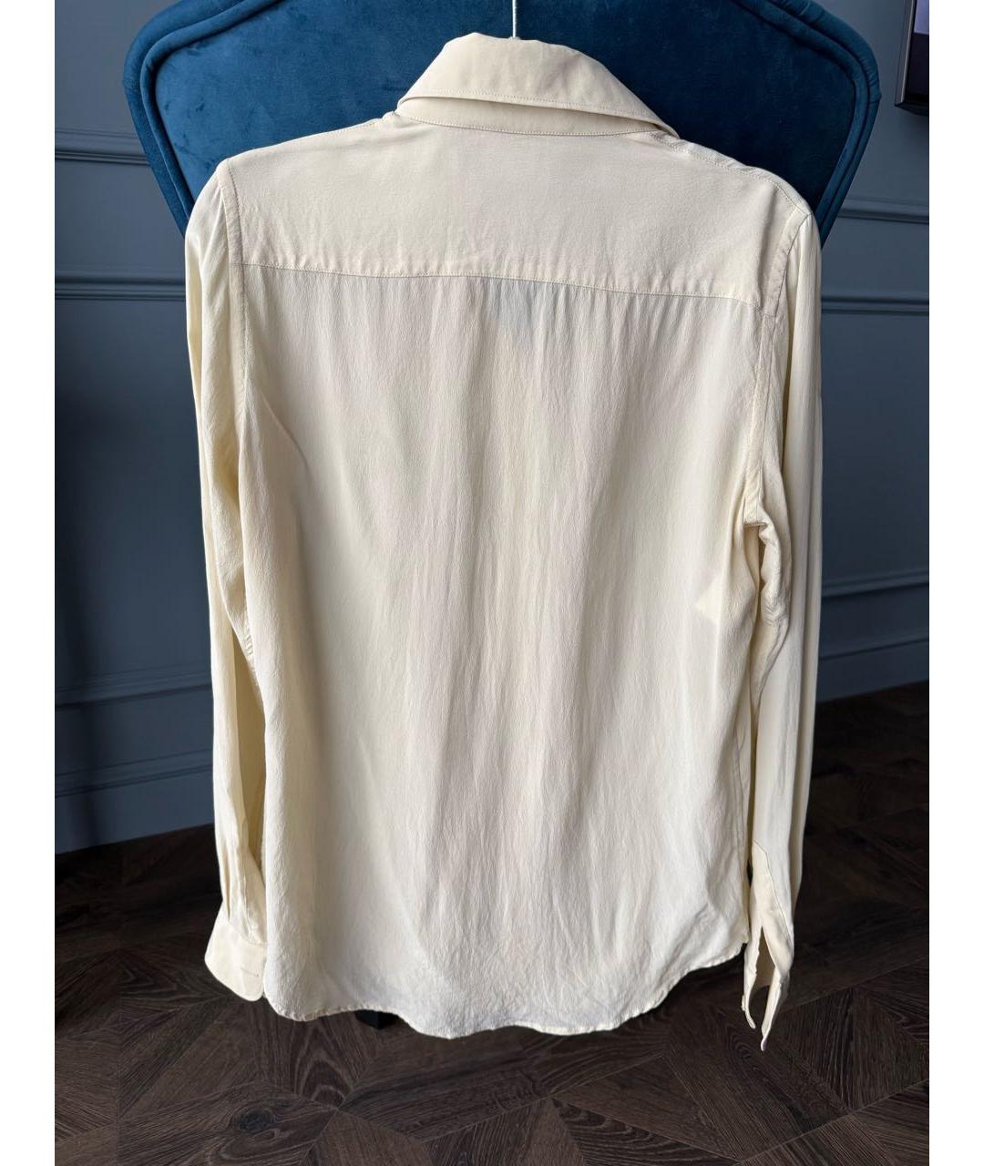 MOSCHINO Желтая шелковая рубашка, фото 2