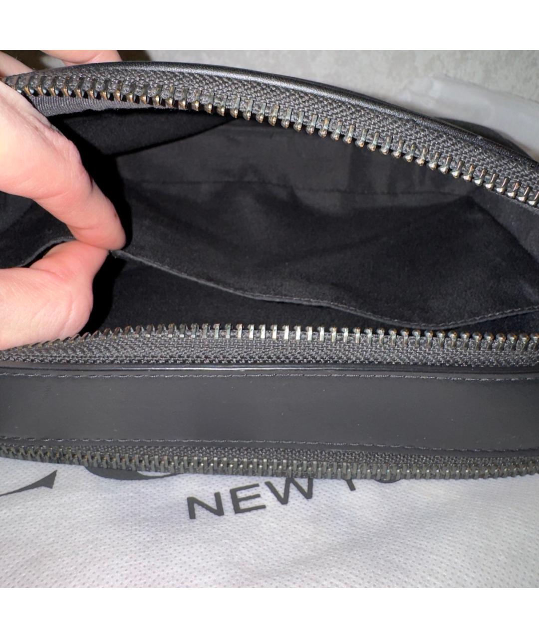 COACH Черная кожаная сумка на плечо, фото 5