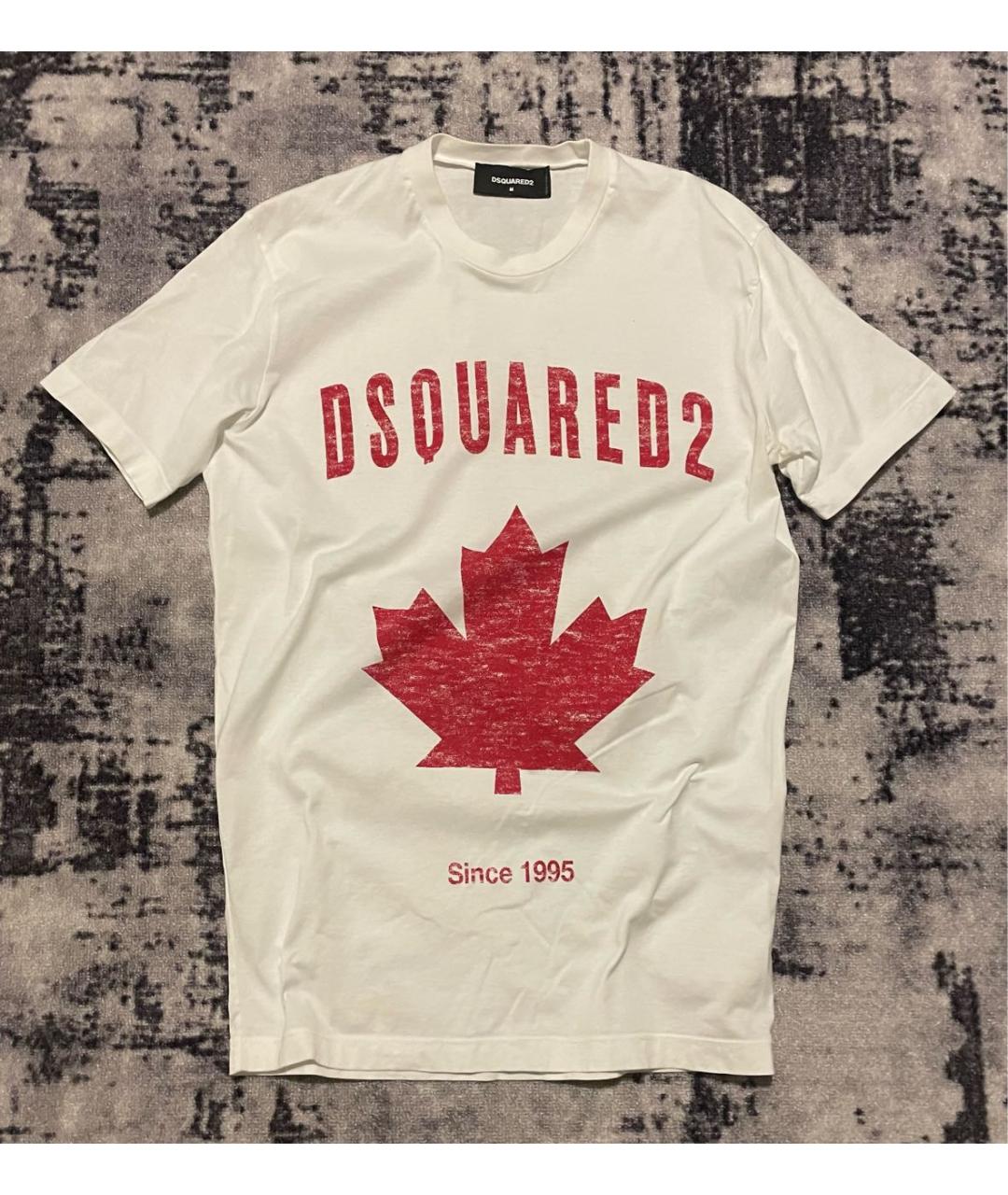 DSQUARED2 Белая хлопковая футболка, фото 6