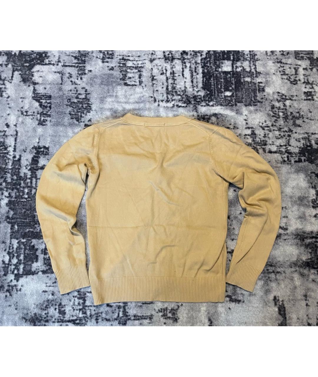 COMME DES GARÇONS PLAY Горчичный шерстяной кардиган, фото 2