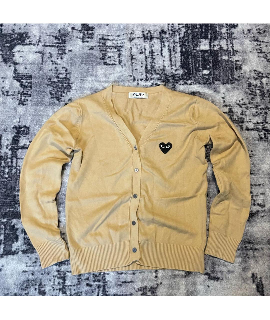 COMME DES GARÇONS PLAY Горчичный шерстяной кардиган, фото 7